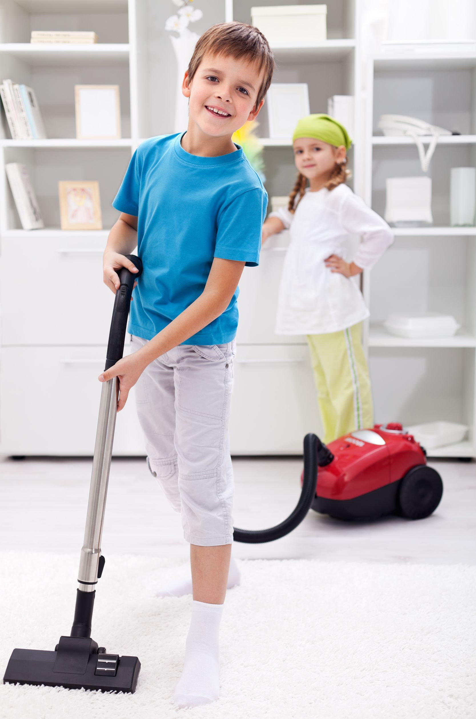 Teach your kids financial responsibility by letting them help around the house.